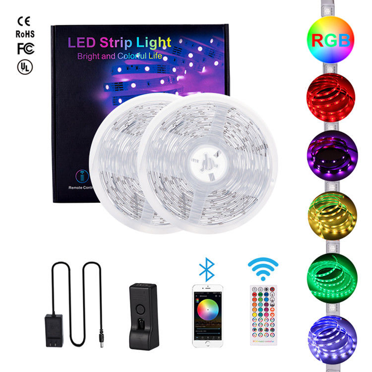 12V IP65 5m/10m 5050 lampade fluorescenti principali decorative della luce di striscia di RGB LED con la ripresa esterna